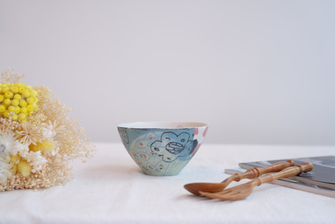 Hamasaka Naoko 浜坂尚子  Hand Painted Bowl - HN03 #7