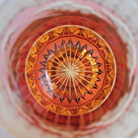 Harisho Yamada Glass - 山下白雨 Whiskey Crystal Glass- Red