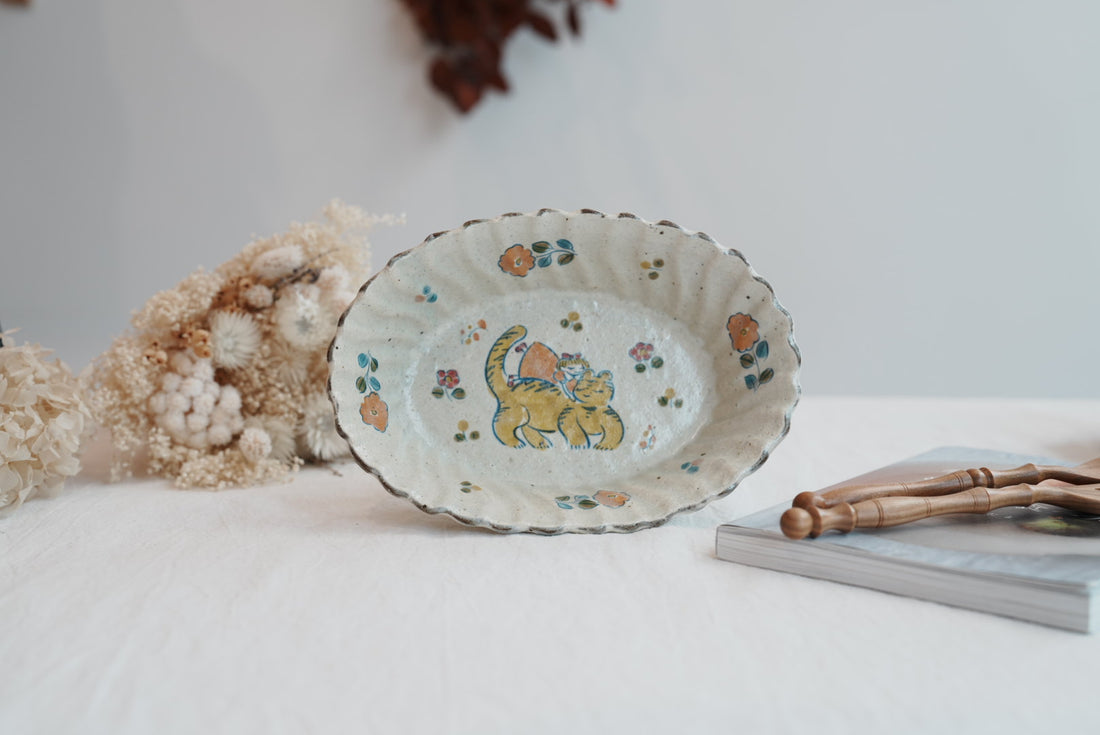 TATA Pottery Studio 田中大輝 & 田边桂- Slip Oval Bowl TP10 #1