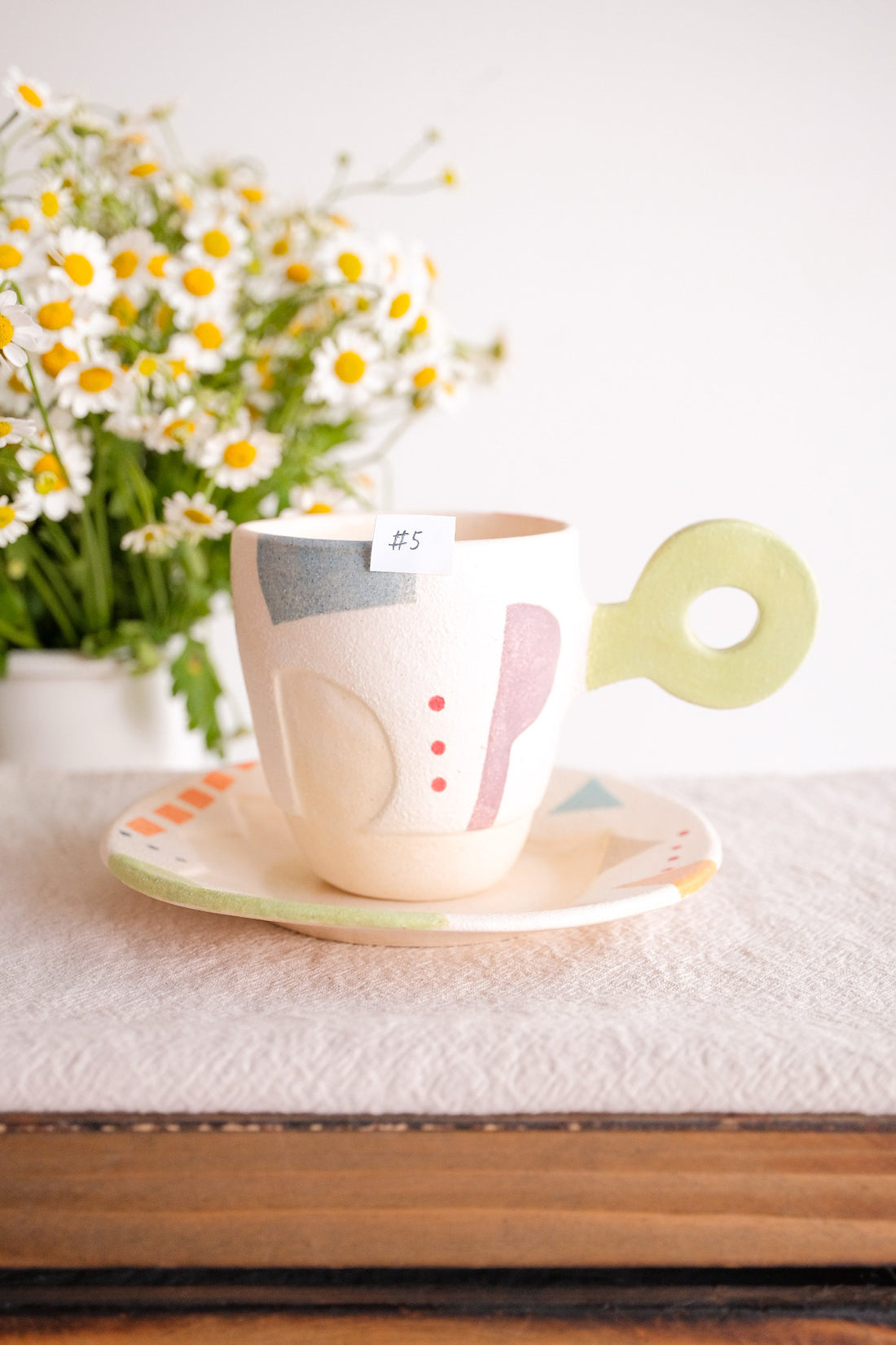Hacorie 石丸和美 Mug with Saucer Set - Geometry HC11