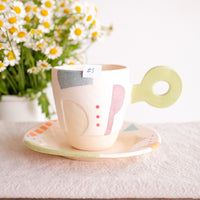 Hacorie 石丸和美 Mug with Saucer Set - Geometry HC11