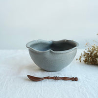 Hirokazu Furutani 古谷浩一 - Grey Pear Shaped 19cm Bowl HF23