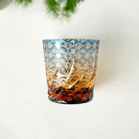Harisho Yamada Glass - 漣-sazanami Whiskey Crystal Glass - Blue