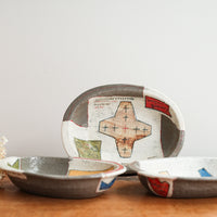 Hapun Pottery 拝志睦子 Oval Plate HP12