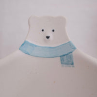 Mashiko Pottery Yoshizawa Polar Bear with Scarf Bowl