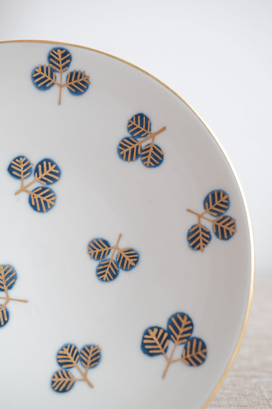 Natsumi Iino 飯野夏實 Gold Decor Small Plate -  Clover NI002d