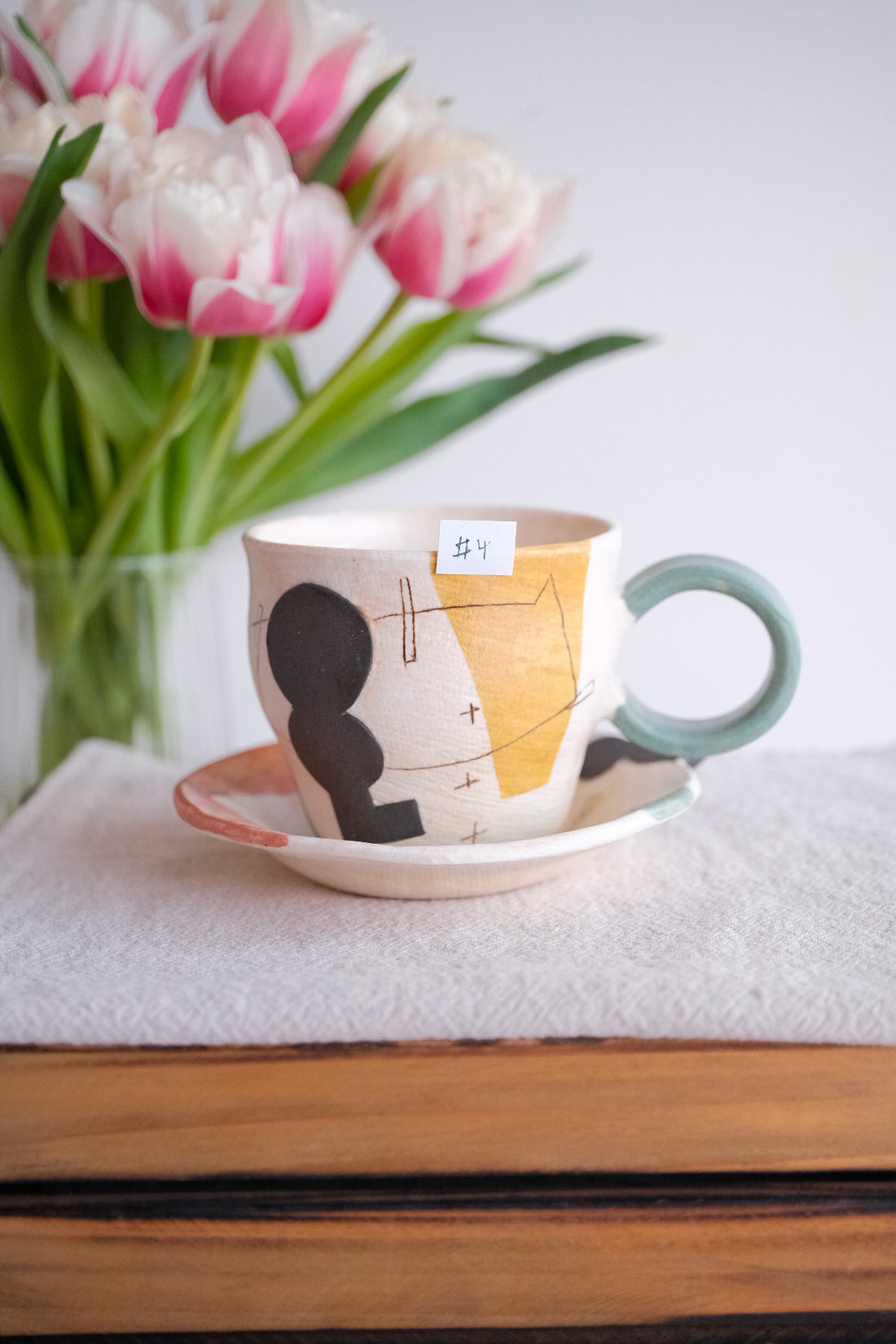 Hacorie 石丸和美 Mug with Saucer - Irregular Shape HC24