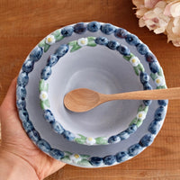 Aiko Miura 三浦愛子 Blue Berry Medium Bowl AM03