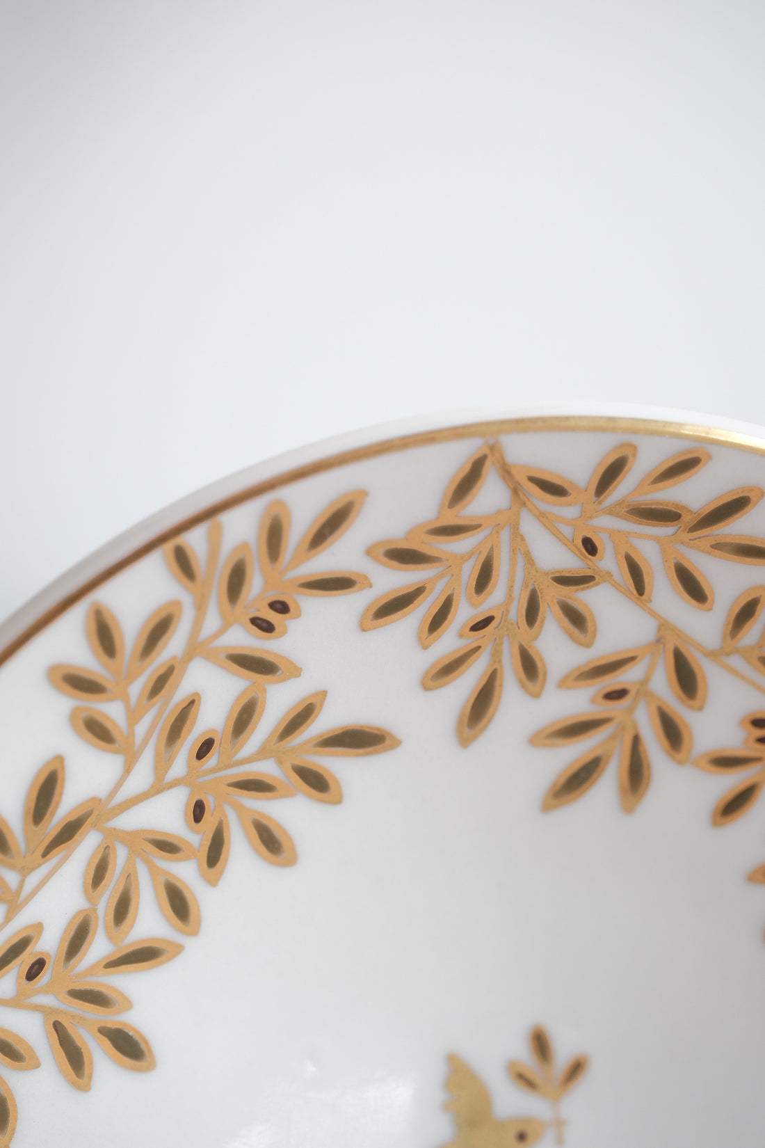 Natsumi Iino 飯野夏實 Gold Decor Small Plate - Bird NI005b