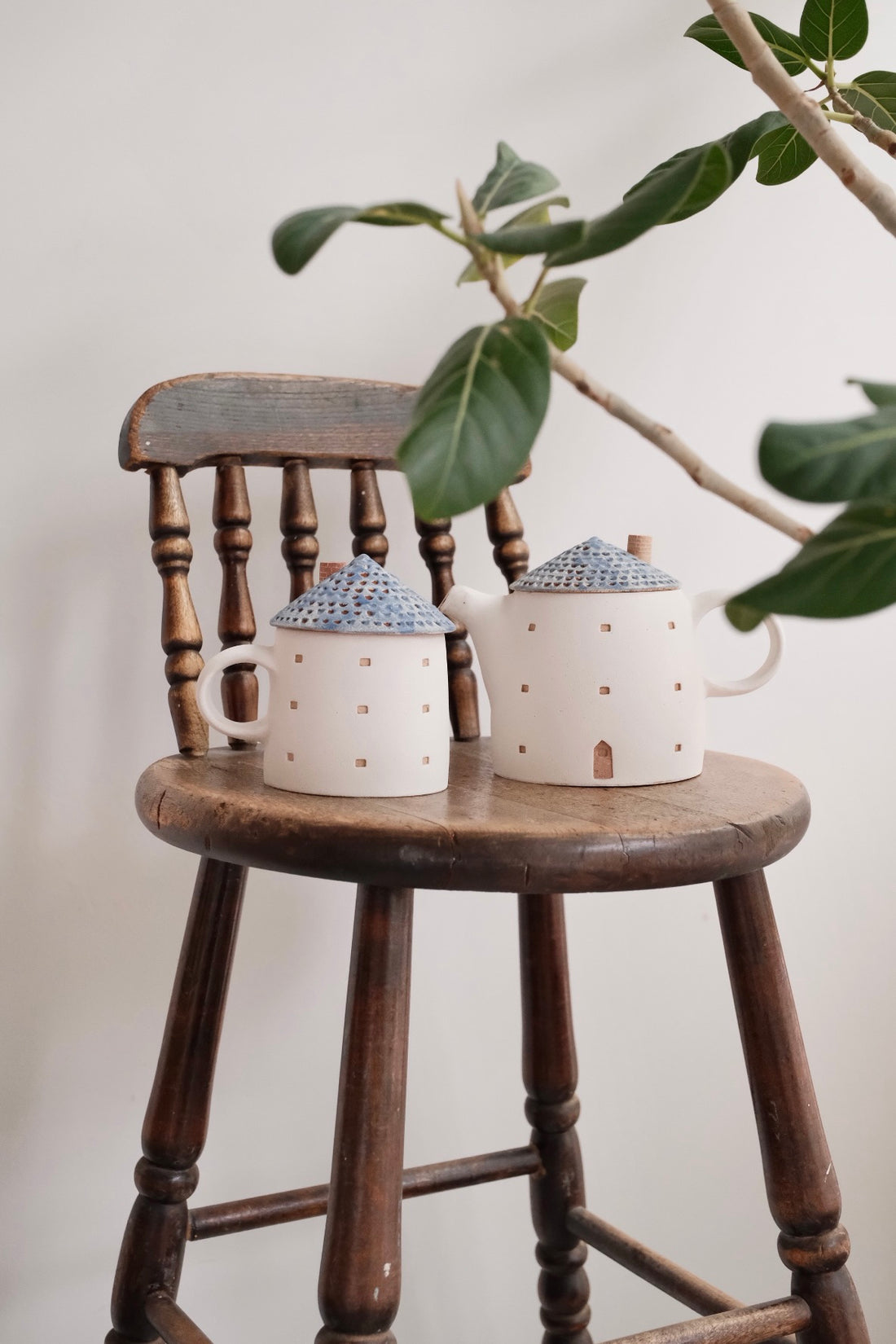 Forest Seed Pottery Ceramic Clay House Tea Pot