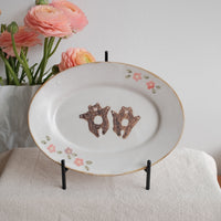 Kato Mikiko 加藤美纪子 Oval Cake Plate - MK01