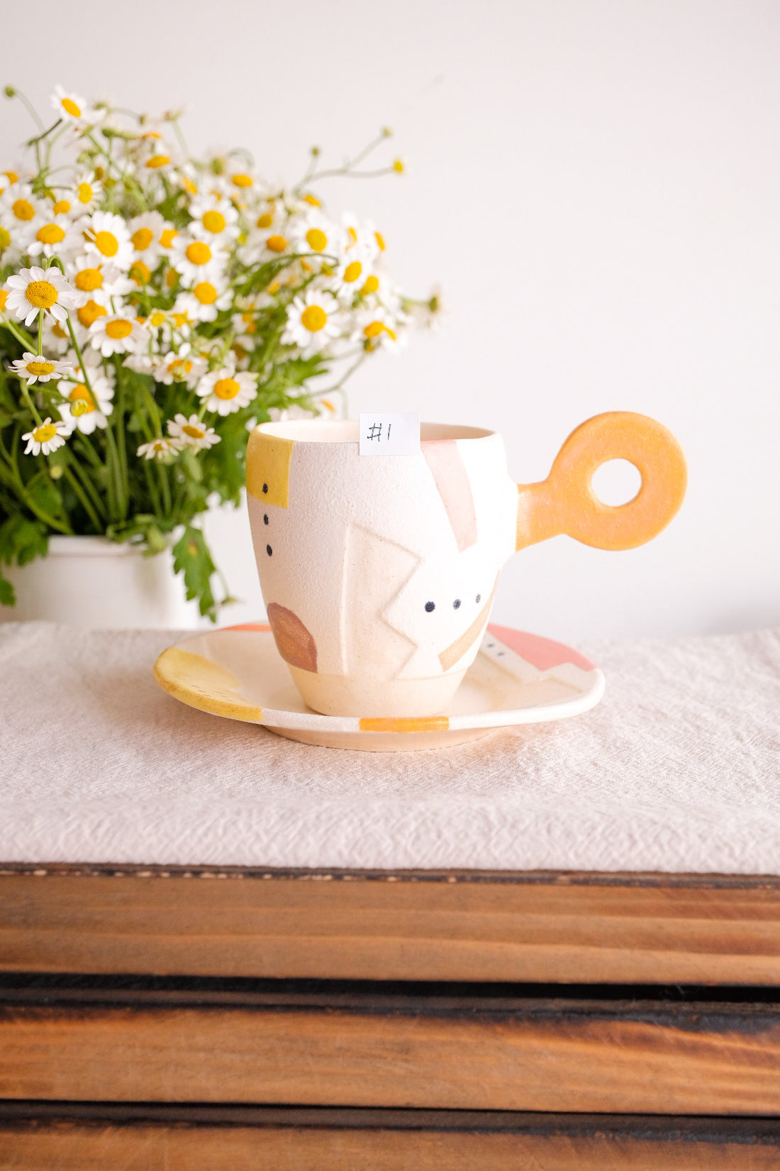 Hacorie 石丸和美 Mug with Saucer Set - Geometry HC11