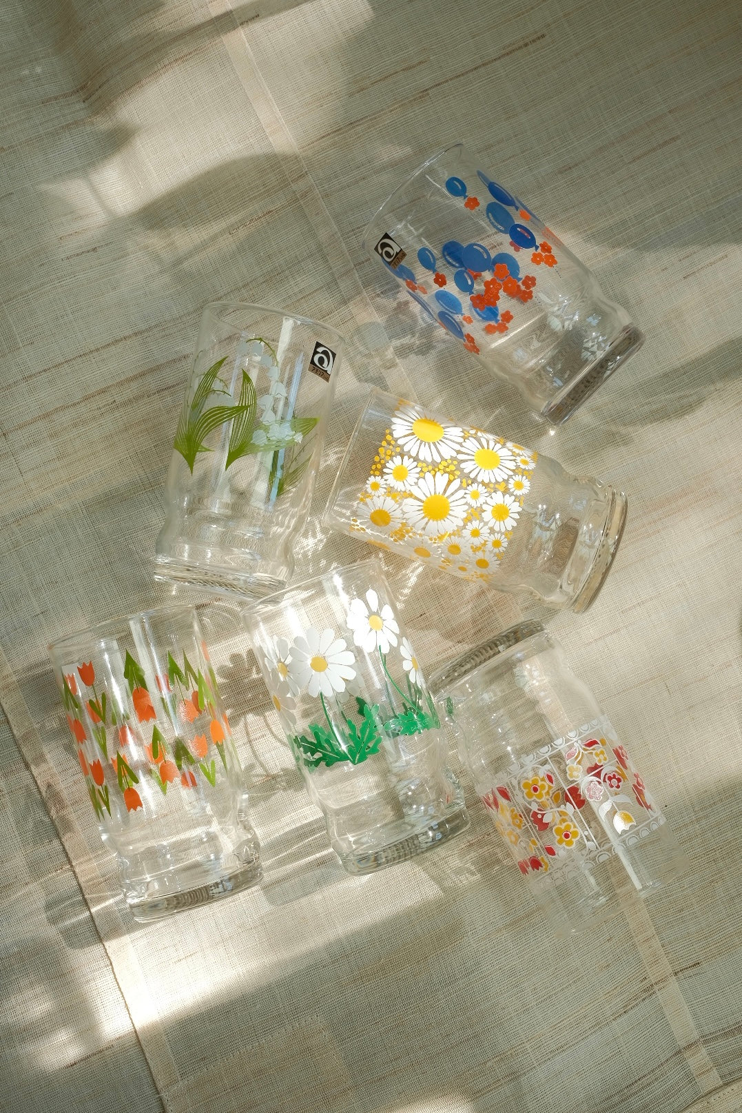 Aderia Glass Retro Tumbler - Tulip