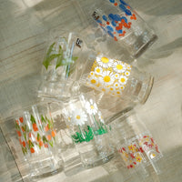 Aderia Glass Retro Tumbler - Tulip