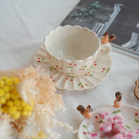 Sugar Poppo Mug with Saucer - Cherry SP18