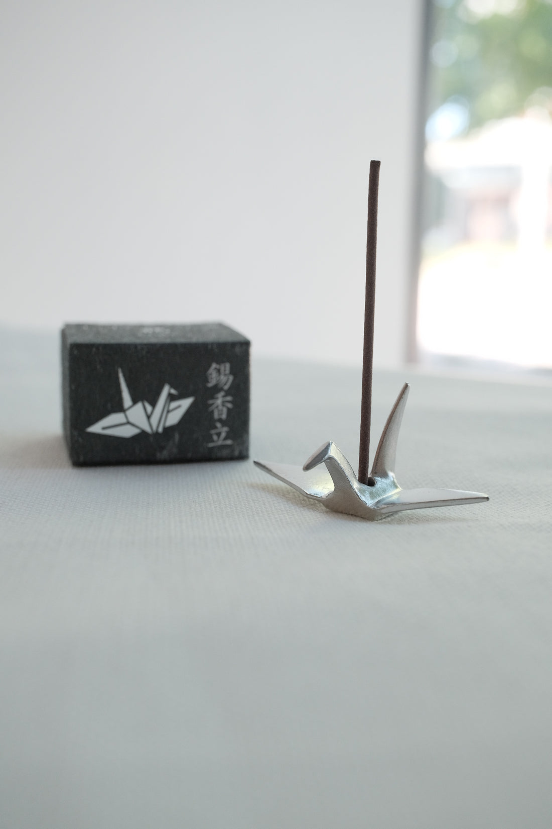 KOUSAIDO - Incense Holder Tin Crane