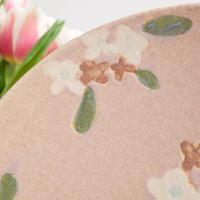 Makiko Okizawa 冲澤真纪子- 24cm Pink Flower Plate MA07