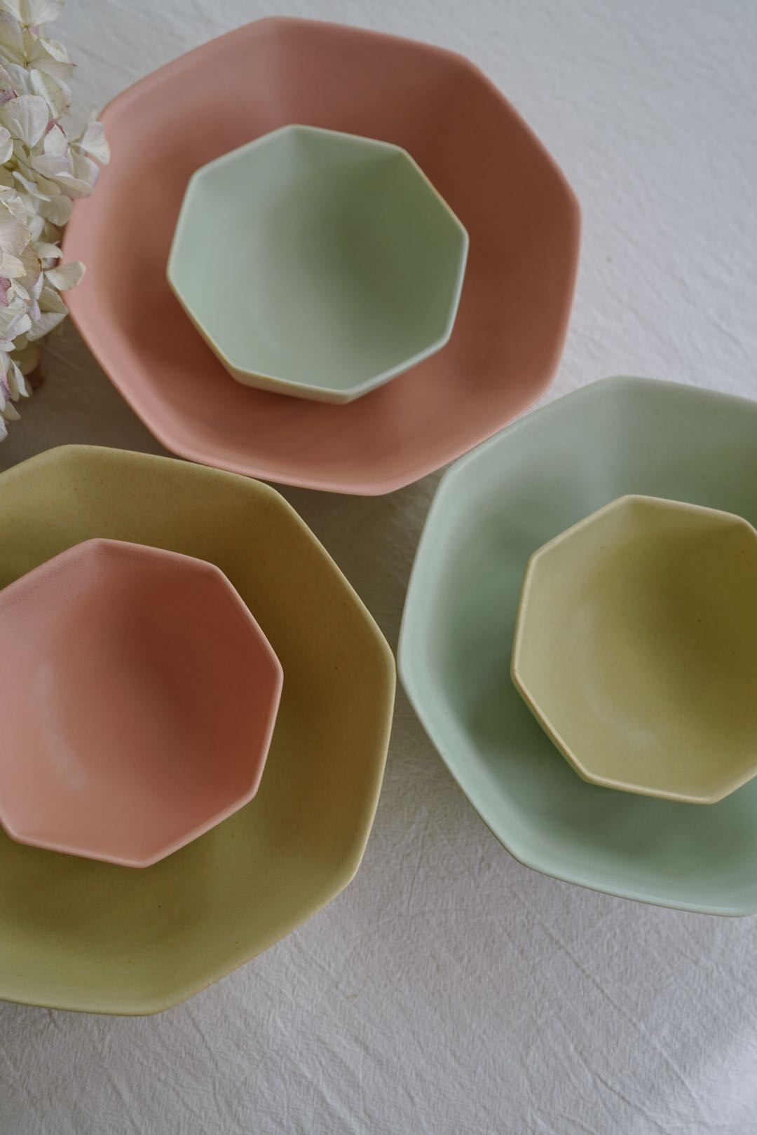 SAKUZAN Hakkaku Octagonal Bowls - M