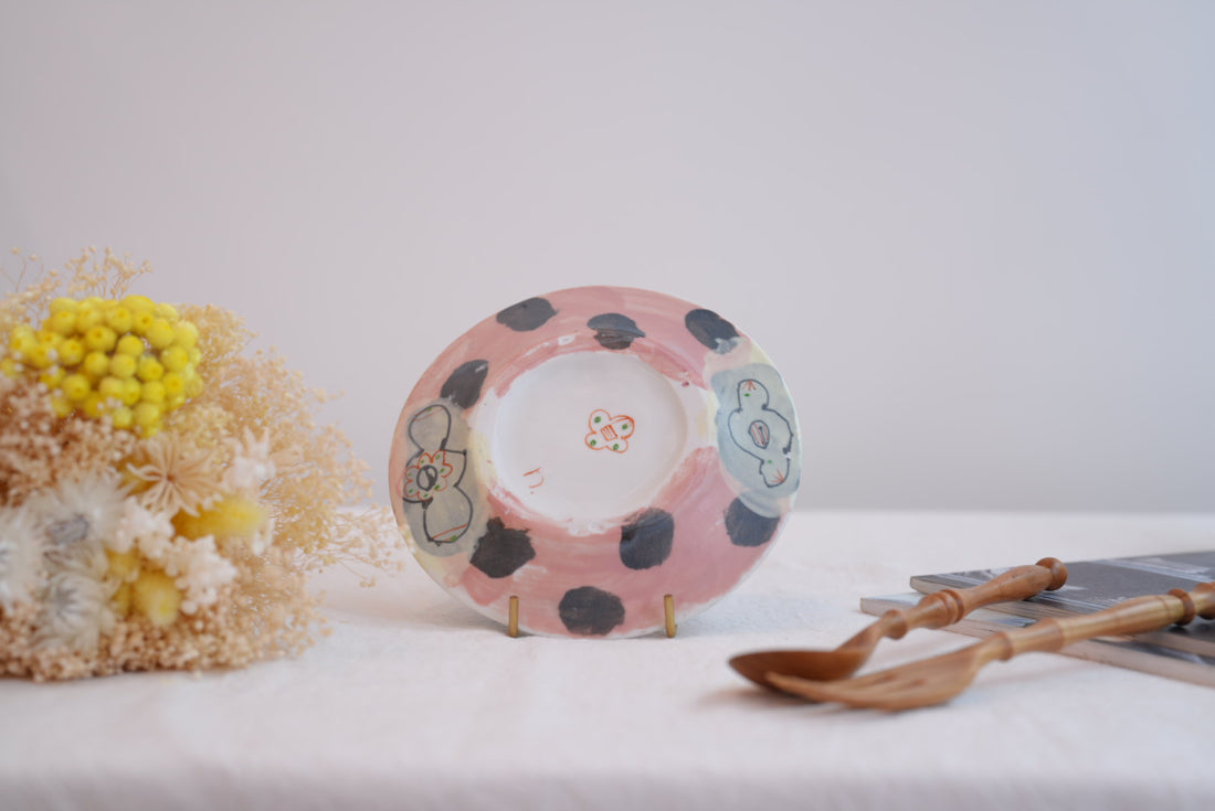 Hamasaka Naoko 浜坂尚子  Hand Painted Saucer - HN01 #1