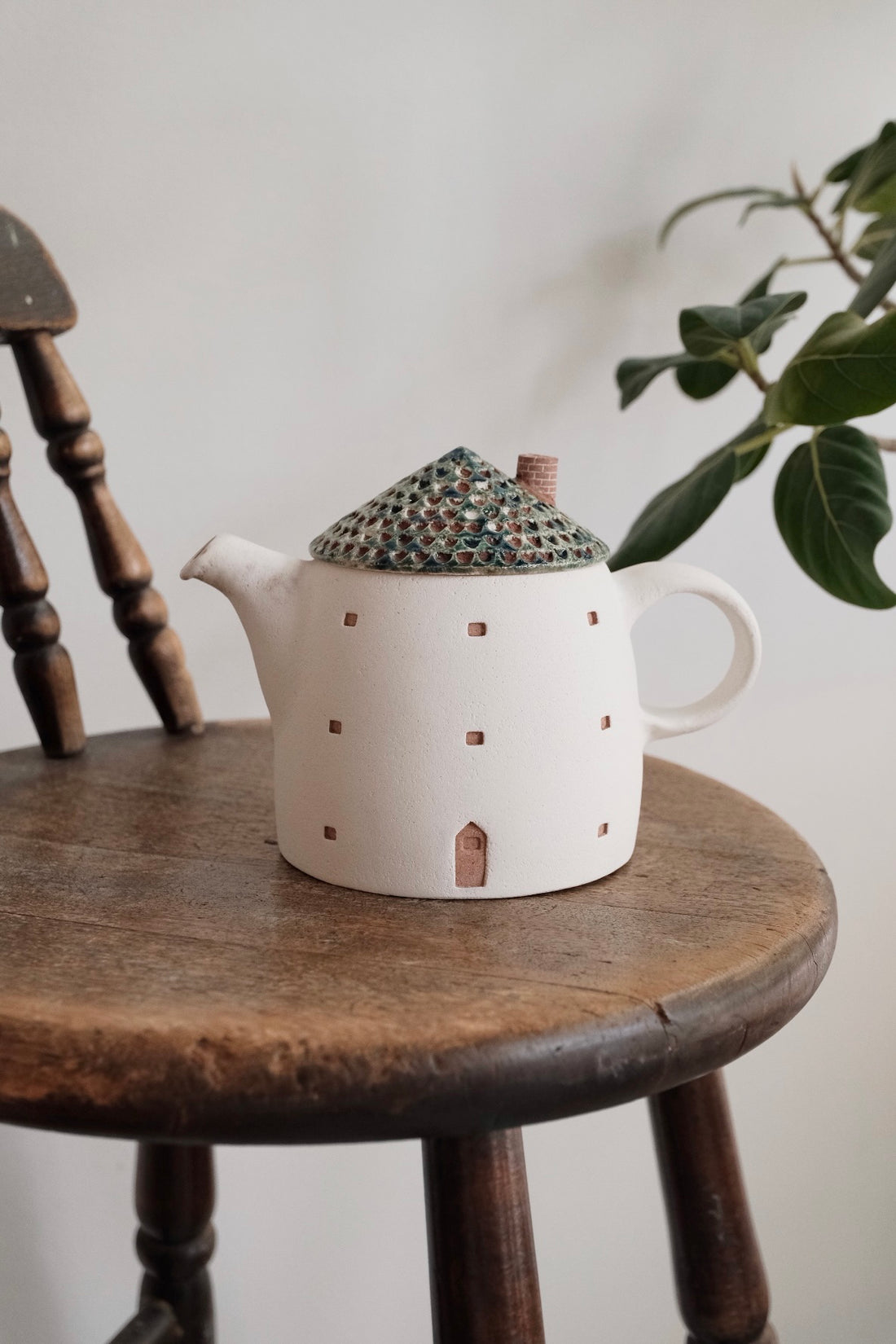 Forest Seed Pottery Ceramic Clay House Tea Pot