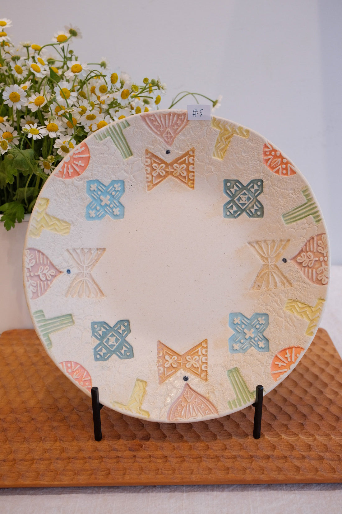 Hacorie 石丸和美 Round Plate - Stamp HC15