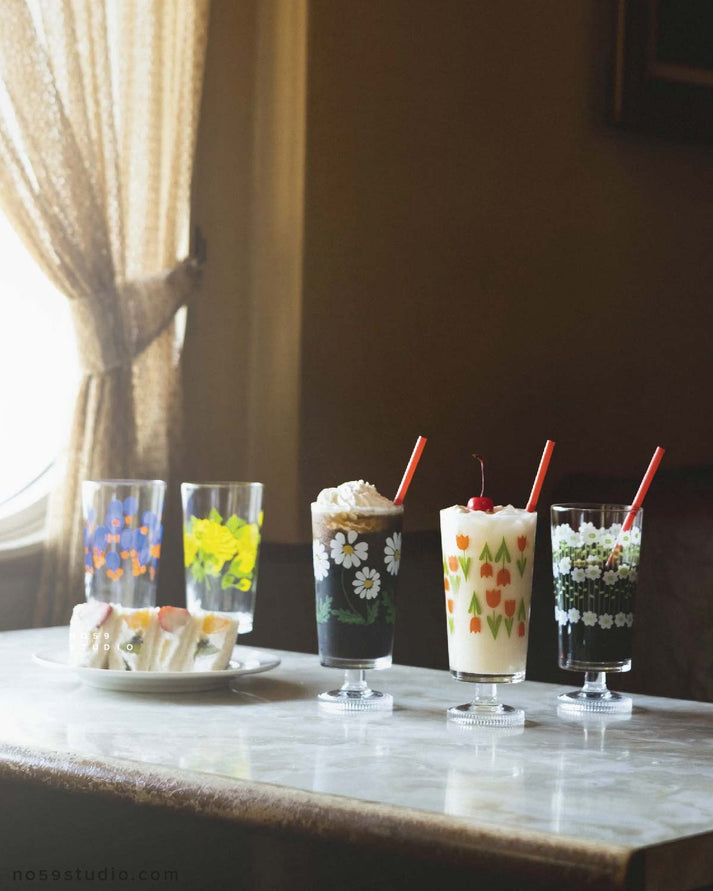 Aderia Glass Goblet - Yellow Rose