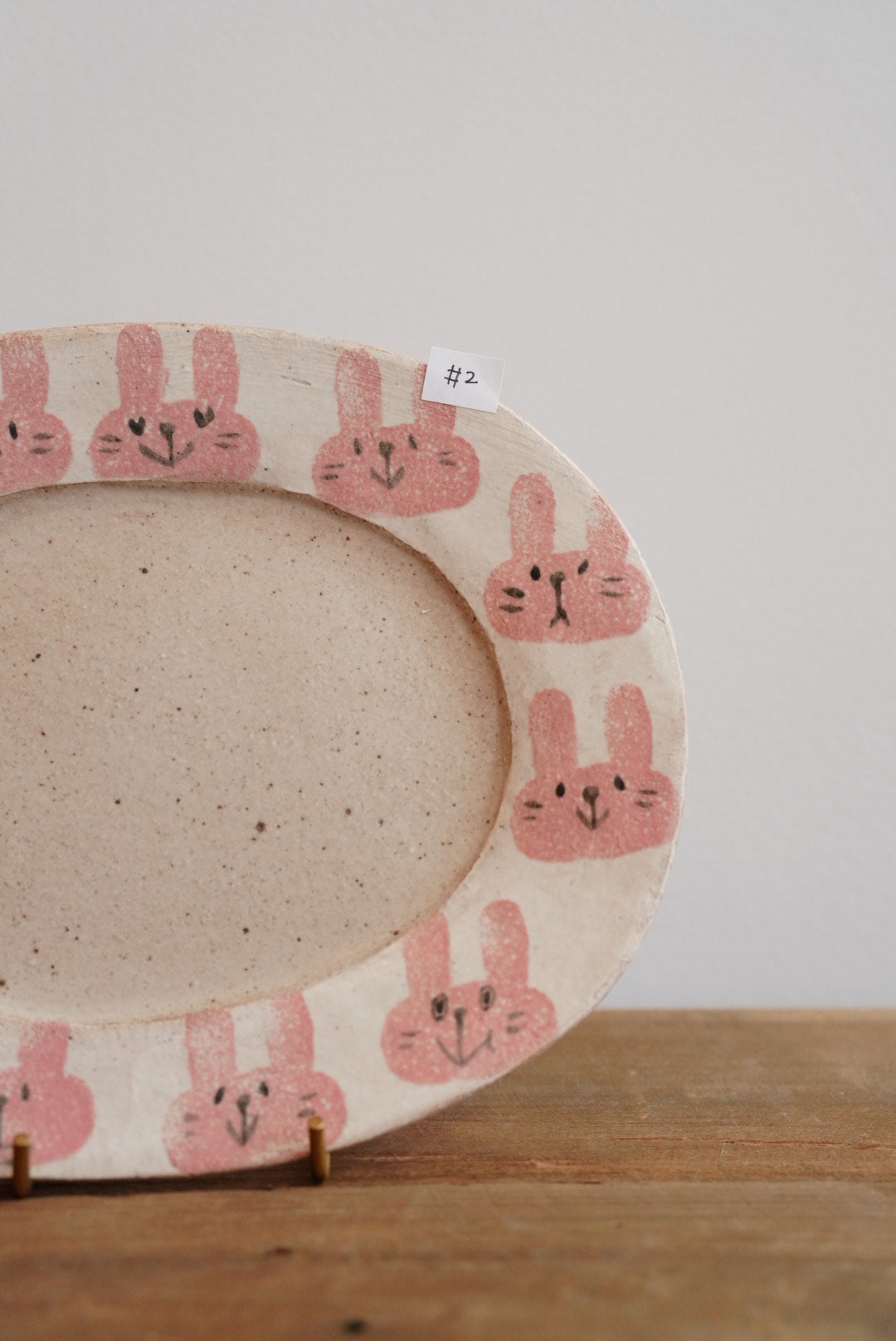 Tomotaro 岡村友太郎 - Rabbit Oval Plate #2