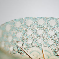 Harisho Yamada Glass - 漣-sazanami Whiskey Crystal Glass - Green