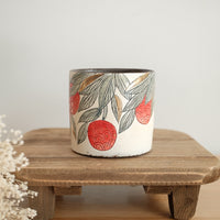 Cool Banana Black Pottery with Gold Detailing Mug with Lid