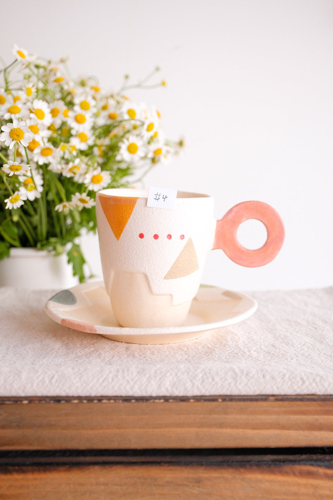 Hacorie 石丸和美 Mug with Saucer Set - Geometry HC11