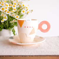 Hacorie 石丸和美 Mug with Saucer Set - Geometry HC11