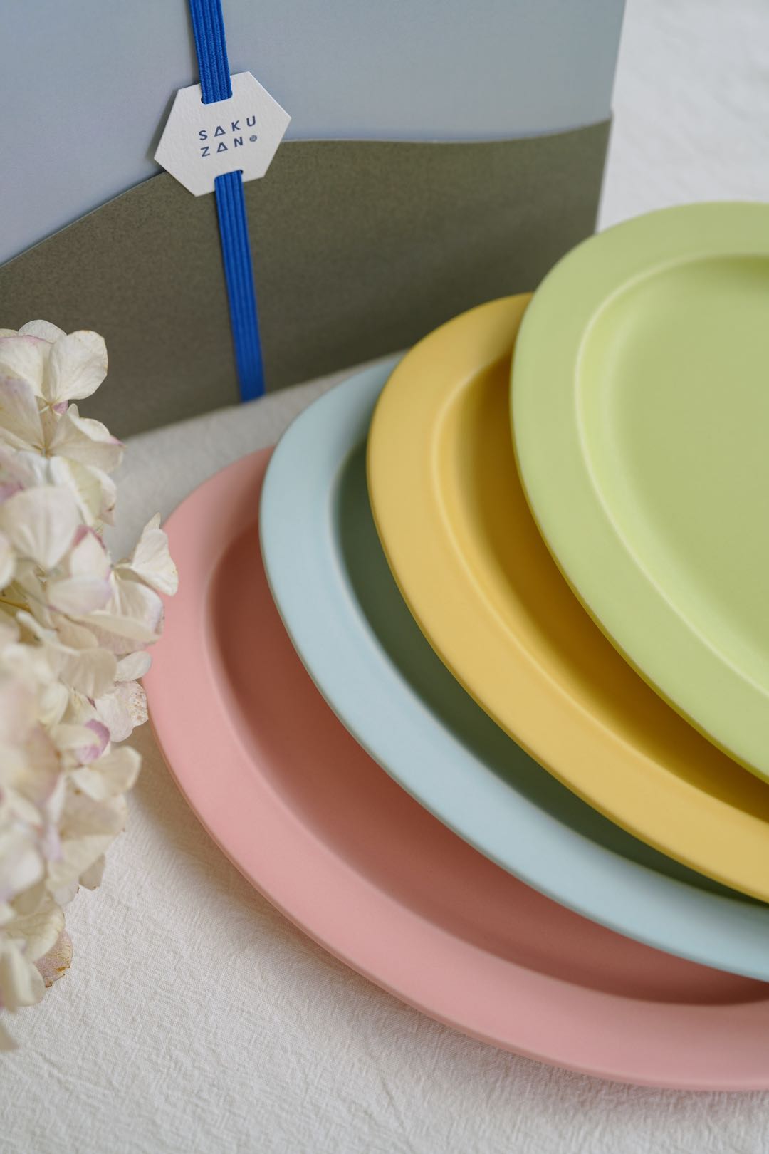 SAKUZAN Sara Gift H Set (4 Medium Oval Plates)