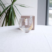 Toyosasaki Edo Glass Tumbler - Clear with Gold Decoration