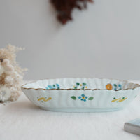 TATA Pottery Studio 田中大輝 & 田边桂- Porcelain Oval Bowl - Large TP08