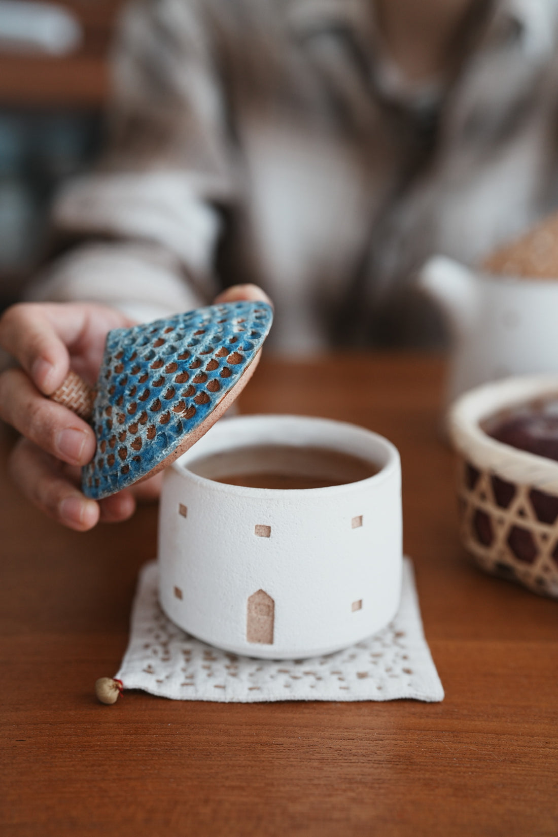 Forest Seed Pottery Ceramic Clay House Tea Cup small