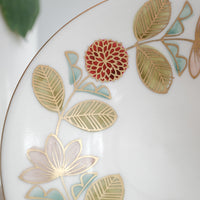 Natsumi Iino 飯野夏實 Gold Decor Small Plate - Dahlia NI002b