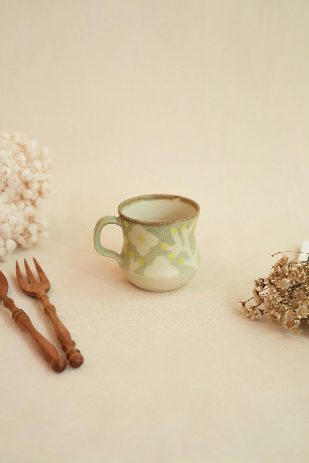 Makiko Sato 佐藤牧子- Green Plant Mug MS15