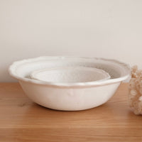 Mashiko Ware White Lace Collection