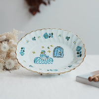 TATA Pottery Studio 田中大輝 & 田边桂- Porcelain Oval Bowl - Medium TP09 #1