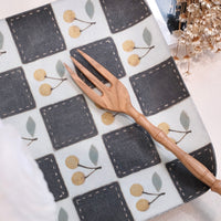 Kei Mitsumochi ミツ持啓 Rectangle Plate - Checked Pattern Yellow Cherry KM19