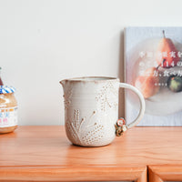 Satomi Motohashi 本橋里美 Bird and Flower Jug - Medium SM20