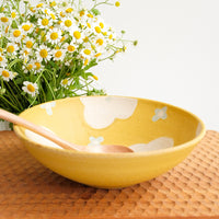 Makiko Okizawa 冲澤真纪子- White Flower Medium Bowl MA11