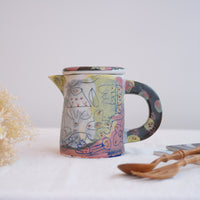 Hamasaka Naoko 浜坂尚子 Hand Painted Jug with Lid - HN12 #1