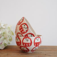 Tomotaro 岡村友太郎 - Daruma Small Rice Bowl
