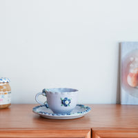 Aiko Miura 三浦愛子 Blue Berry Mug with Round Plate - Purple AM07