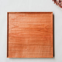 Kazunori Takatsuka 高塚和則 Square Cherry Wood Tray KU04