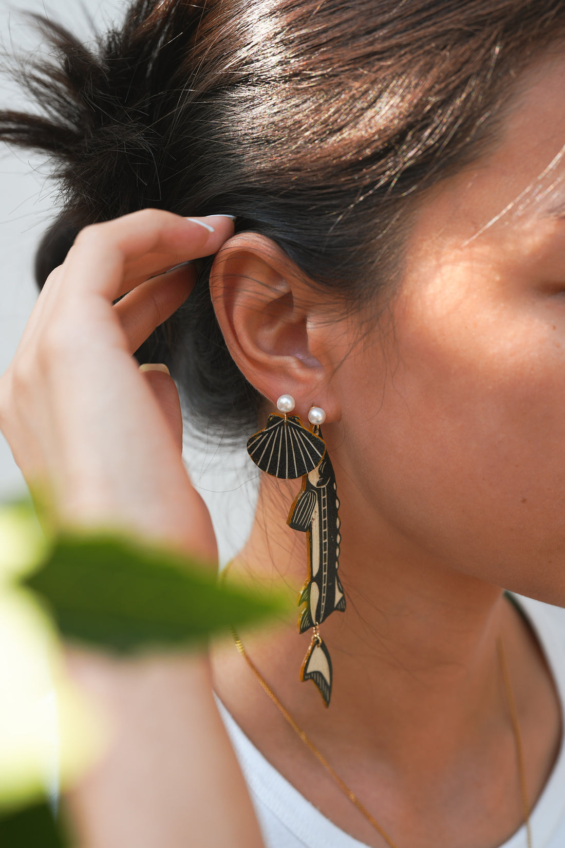 Shirogarasu Studio Sturgeon Earrings