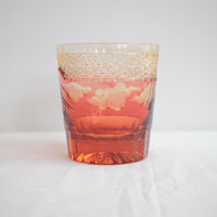 Harisho Yamada Glass - 山下白雨 Whiskey Crystal Glass- Red