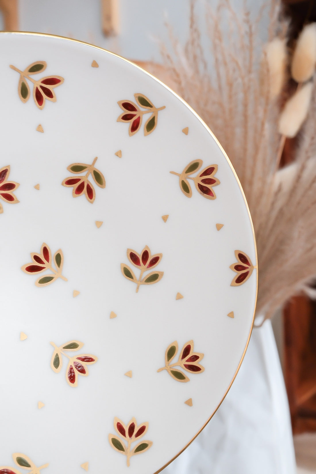 Natsumi Iino 飯野夏實 Gold Decor Small Plate - Small Flower NI002c