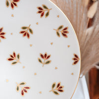 Natsumi Iino 飯野夏實 Gold Decor Small Plate - Small Flower NI002c